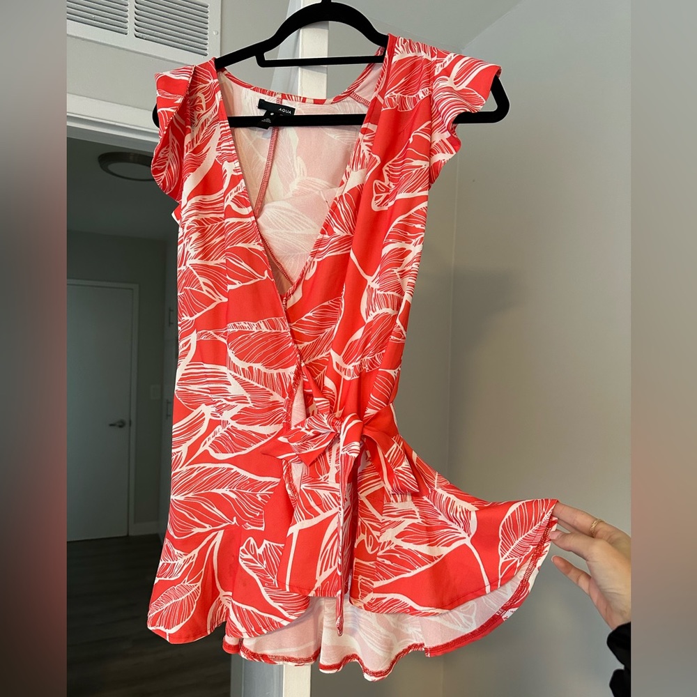 AQUA Dress, mini orange